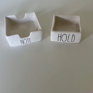 Rae Dunn NOTE and HOLD trays